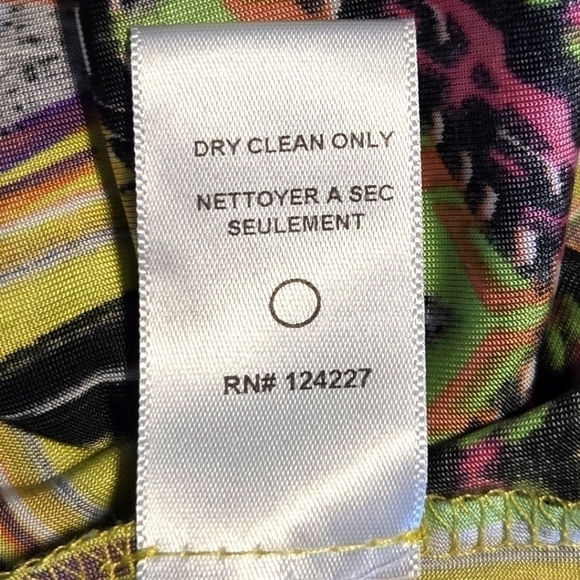 tbags Los Angeles Womens Abella Colorful Art To Wear Batwing Sleeve Dress Large - Picture 7 of 9